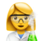 Woman Scientist emoji on Apple